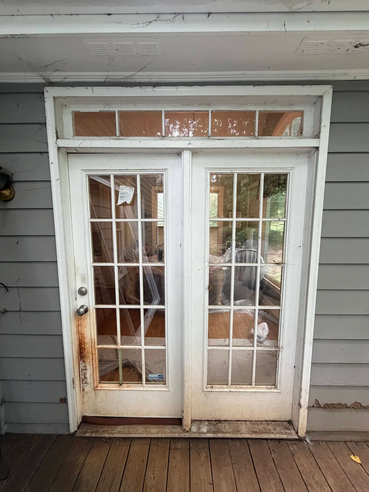 Before sliding door replacement